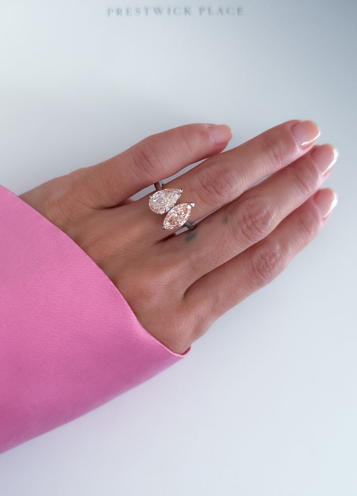 Pink Diamond Chloe Two-Stone 3.5ct