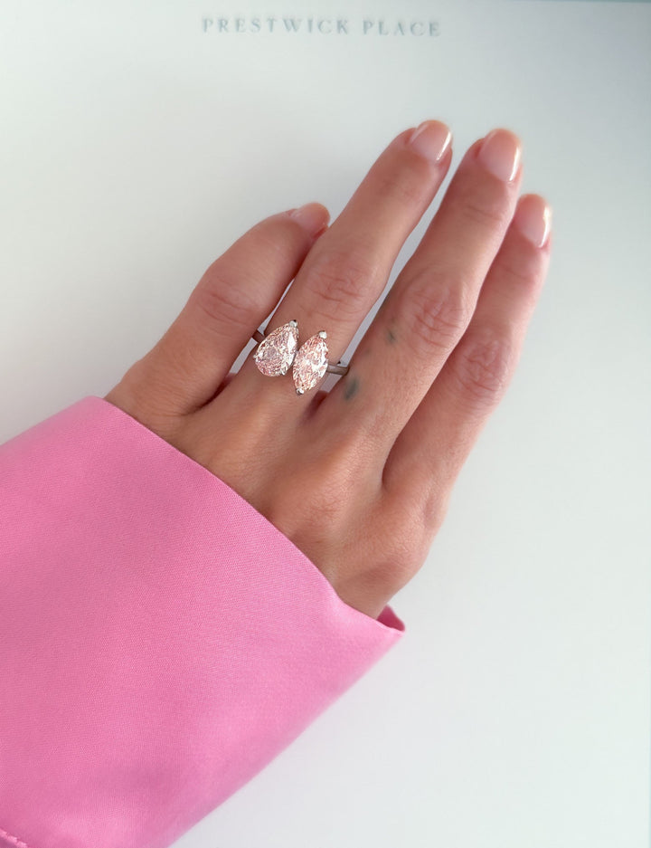 Pink Diamond Chloe Two-Stone 3.5ct