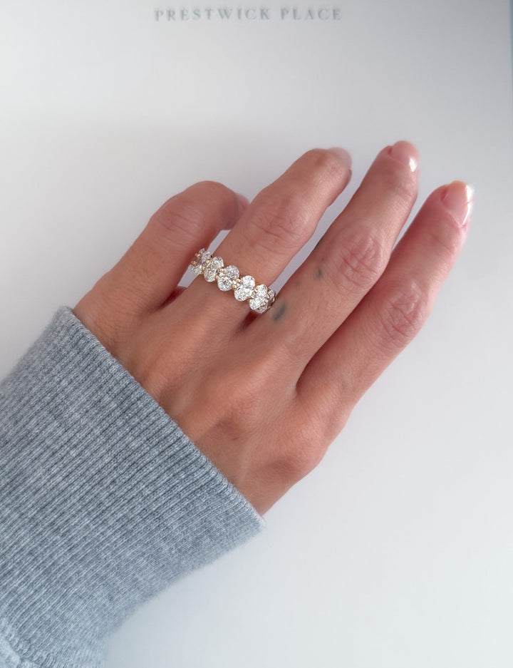 4.0ct Half Oval Eternity Band - Diamond