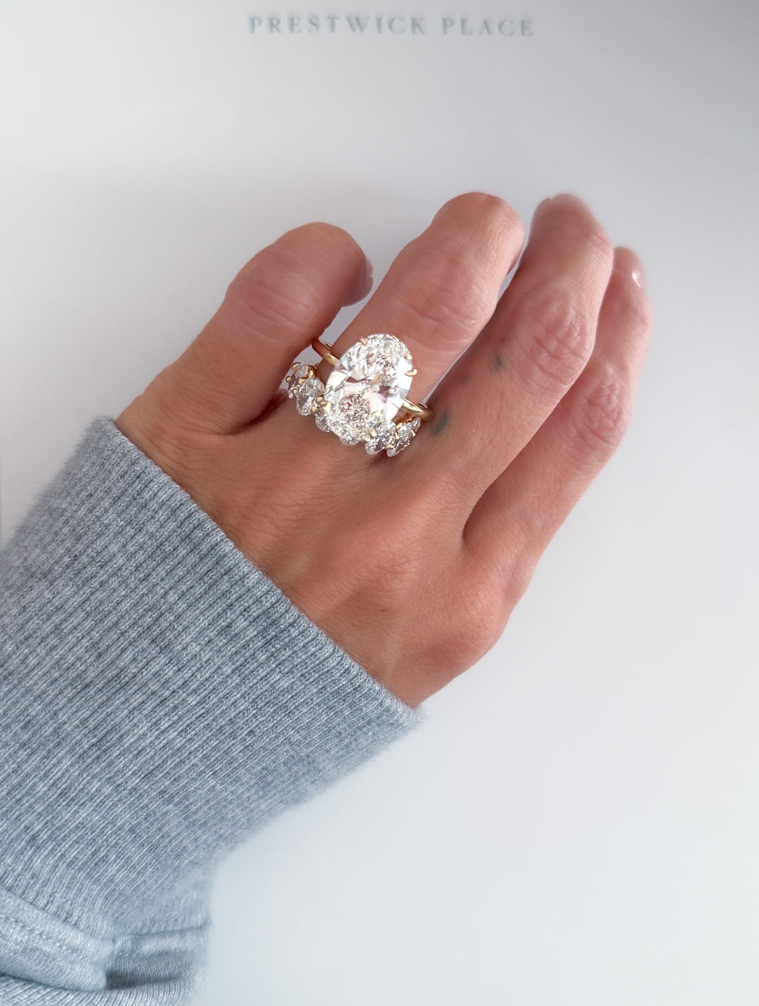 4.0ct Half Oval Eternity Band - Diamond