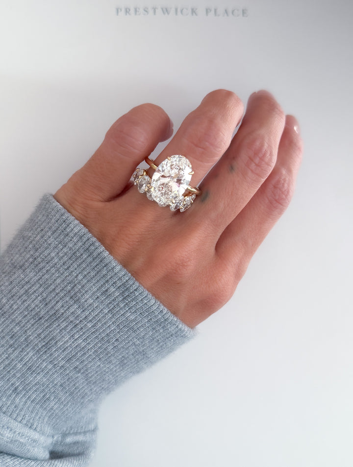 4.0ct Half Oval Eternity Band - Diamond