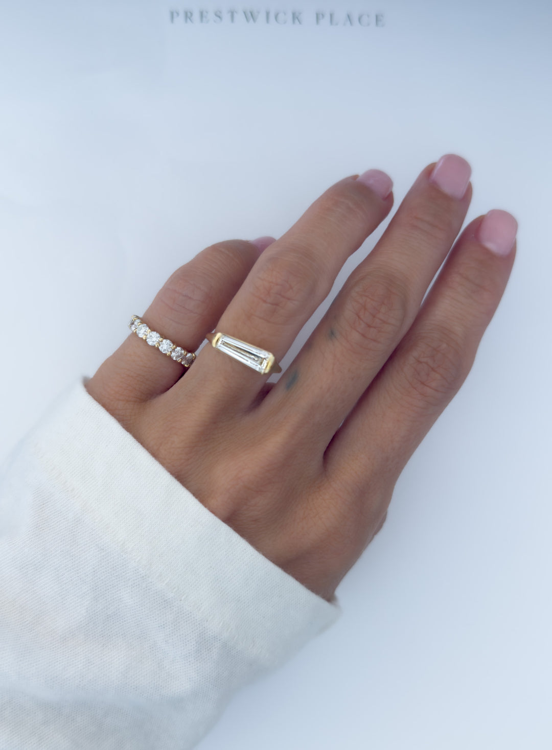 .90ct Tapered Baguette Wedding Band - Lab Diamond