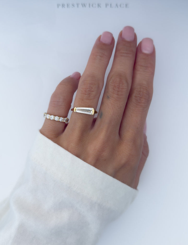 .90ct Tapered Baguette Wedding Band - Lab Diamond