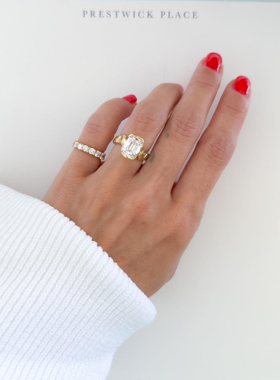 3.0ct Hammered Old Mine Diamond