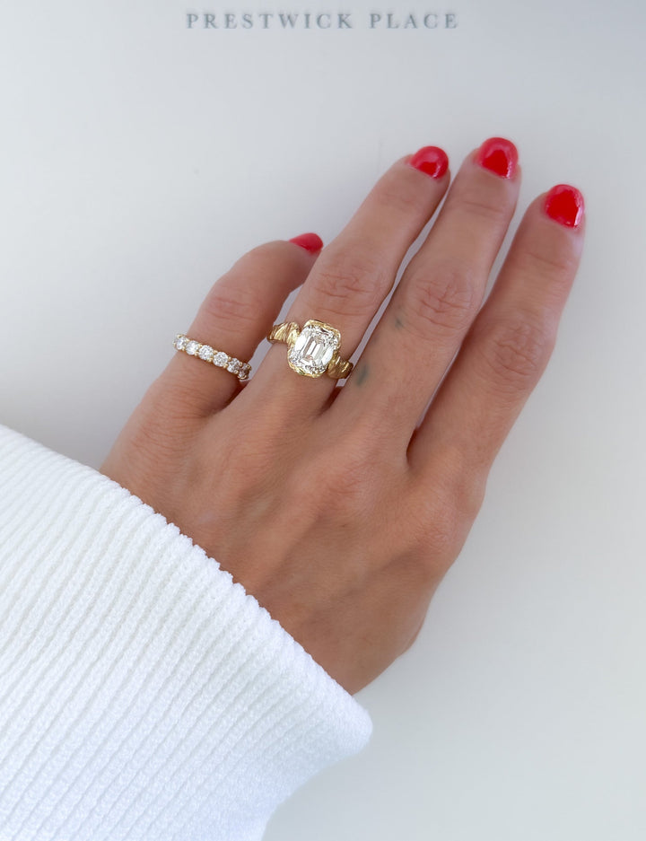 3.0ct Hammered Old Mine Diamond