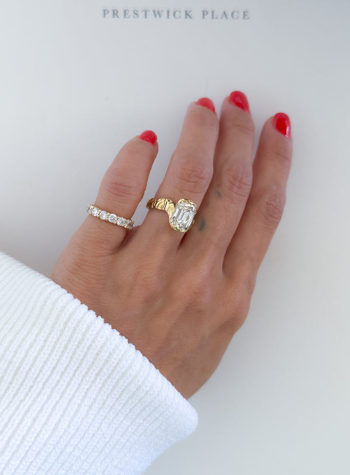 3.0ct Hammered Old Mine Diamond