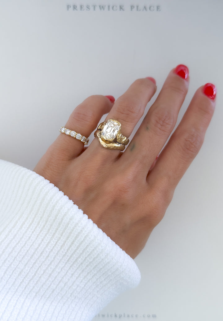 3.0ct Hammered Old Mine Diamond