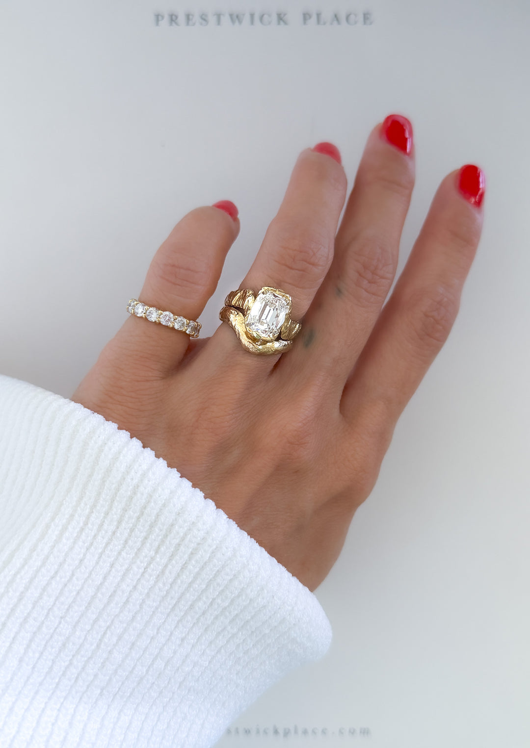 3.0ct Hammered Old Mine Diamond