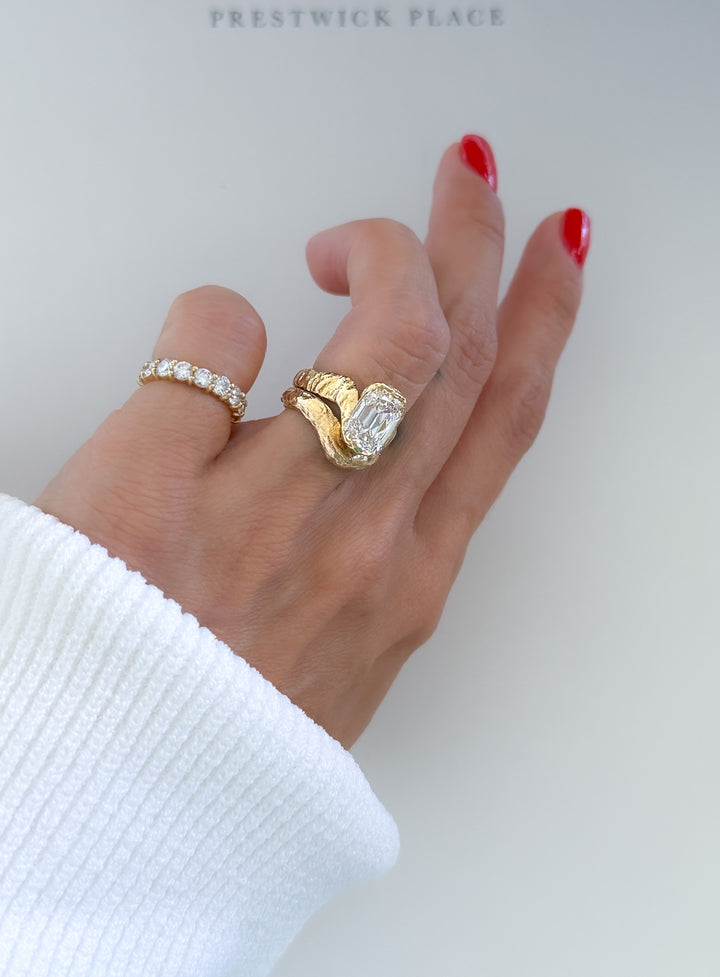 3.0ct Hammered Old Mine Diamond