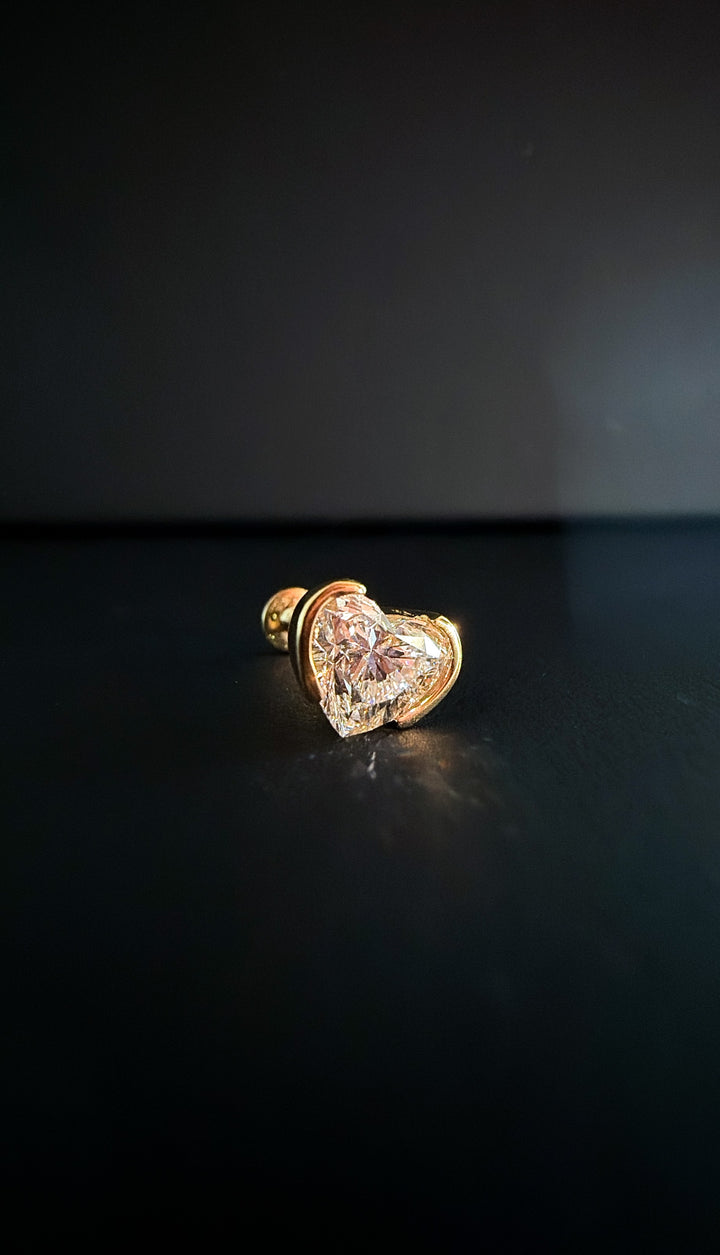.90ct Heart Cut Cartilage Diamond