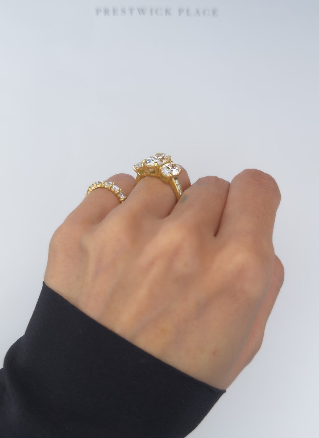 4ct Full Oval Trilogy - Lab Diamond