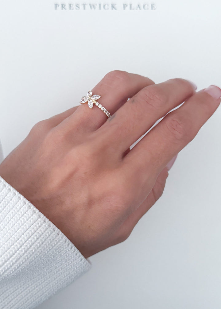 .85ct Lady Luck Lab Diamond Clover Ring