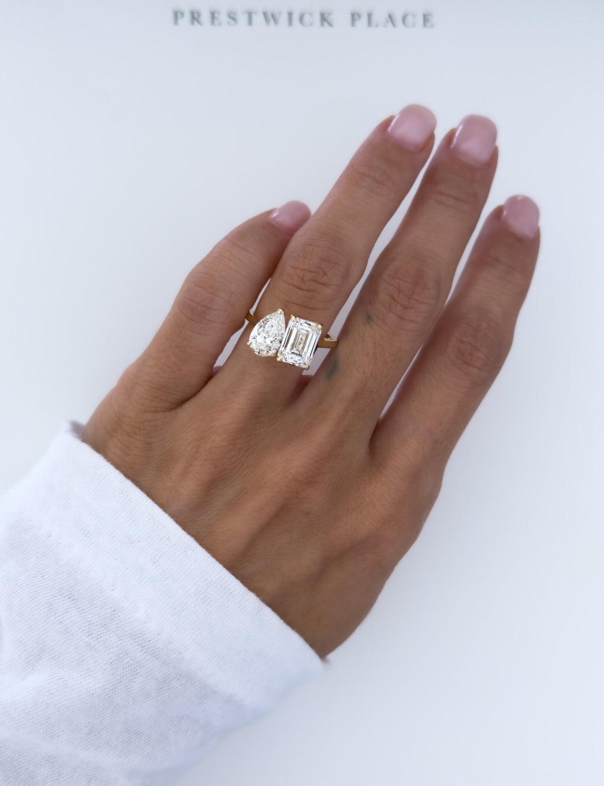 3.9ct Tokyo Two-Stone - Lab Diamond