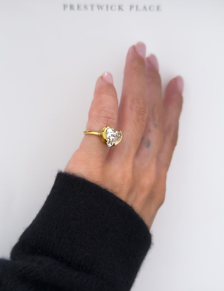 2.0ct Heart Diamond Pinky Ring