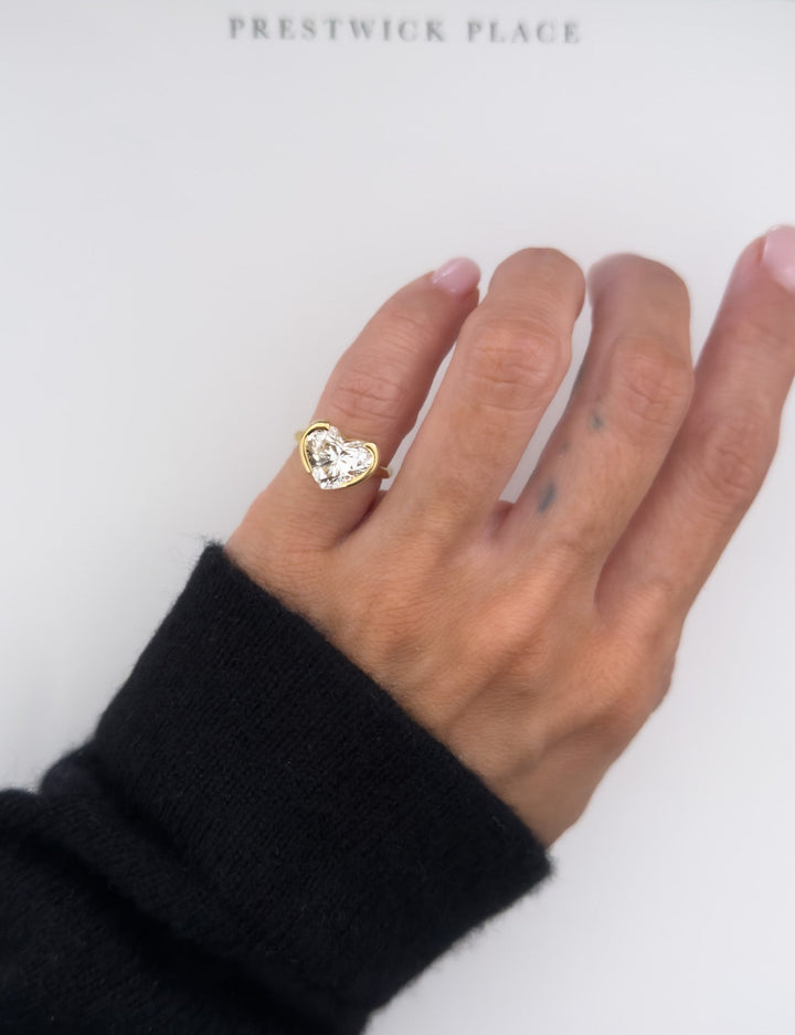 2.0ct Heart Diamond Pinky Ring