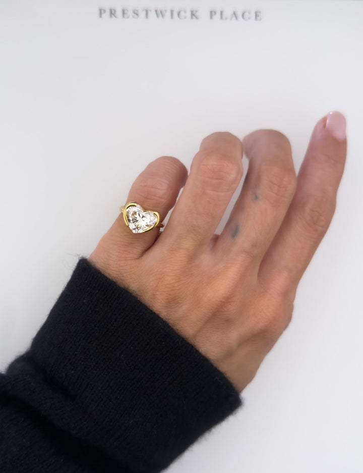 2.0ct Heart Diamond Pinky Ring
