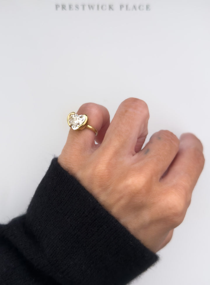 2.0ct Heart Diamond Pinky Ring
