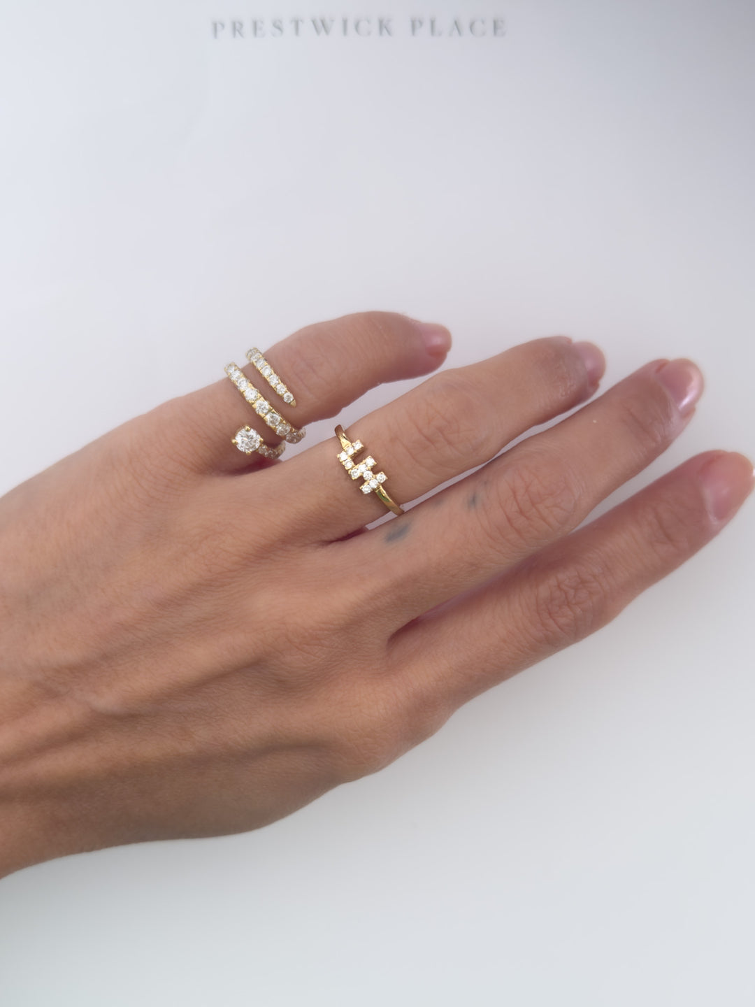 Petite Initial Promise Ring