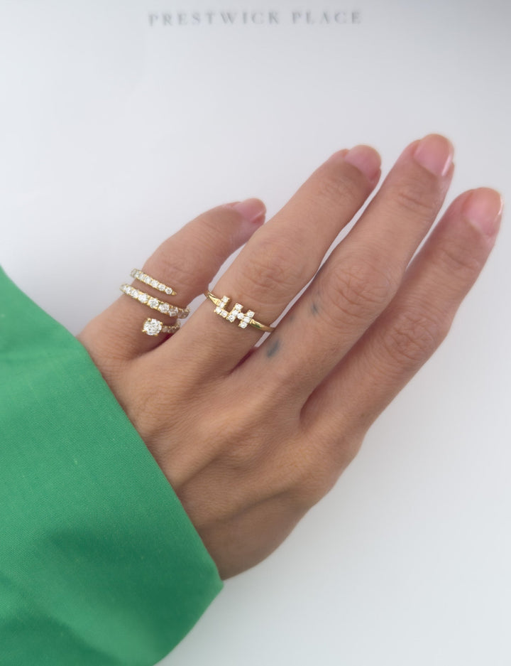 Petite Initial Promise Ring
