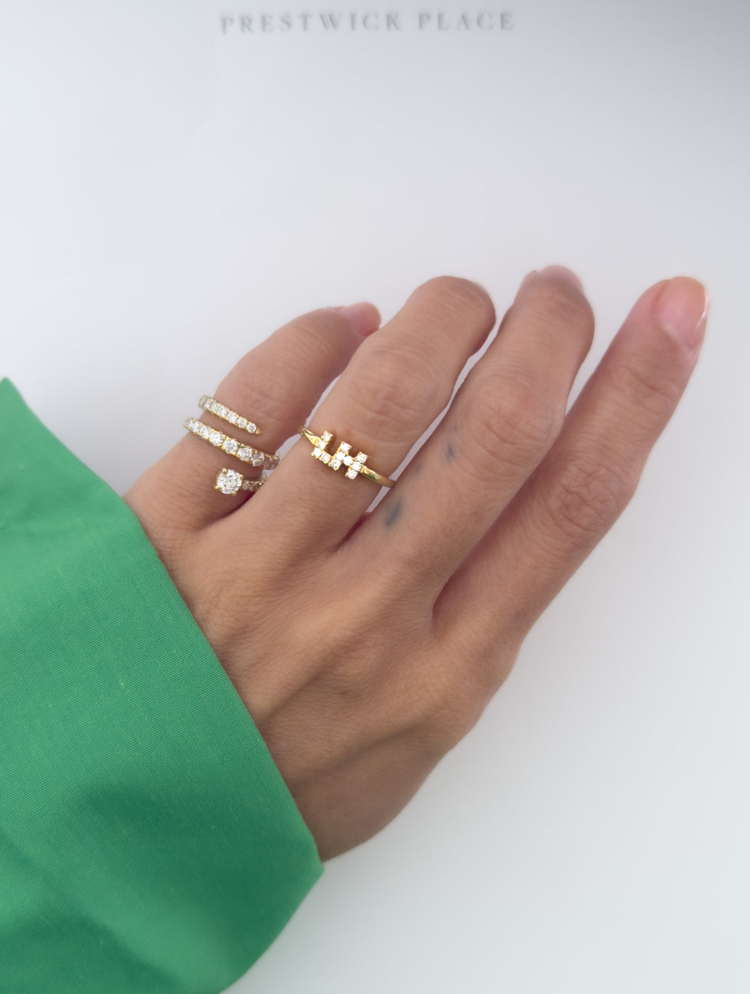 Petite Initial Promise Ring