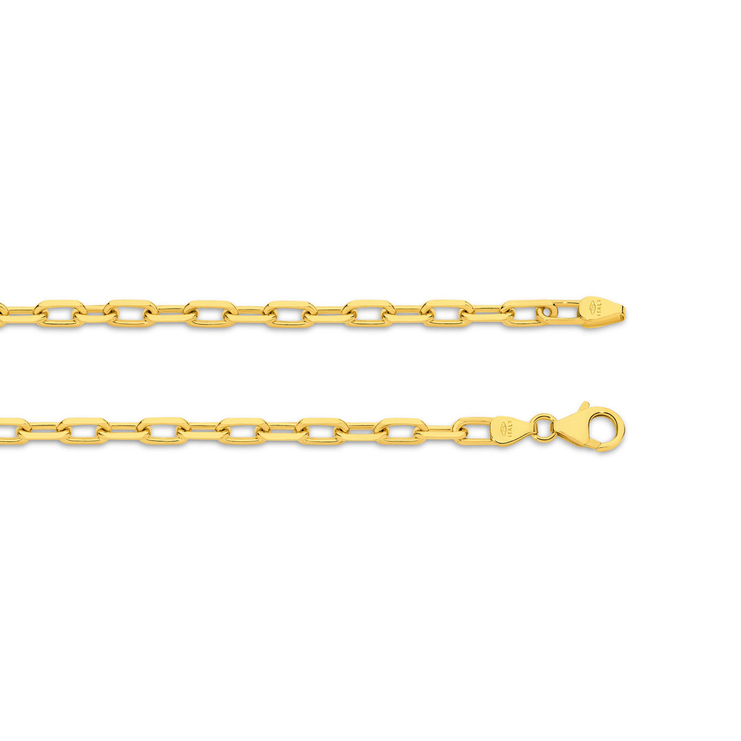 Diamond Cut Paperclip Necklace