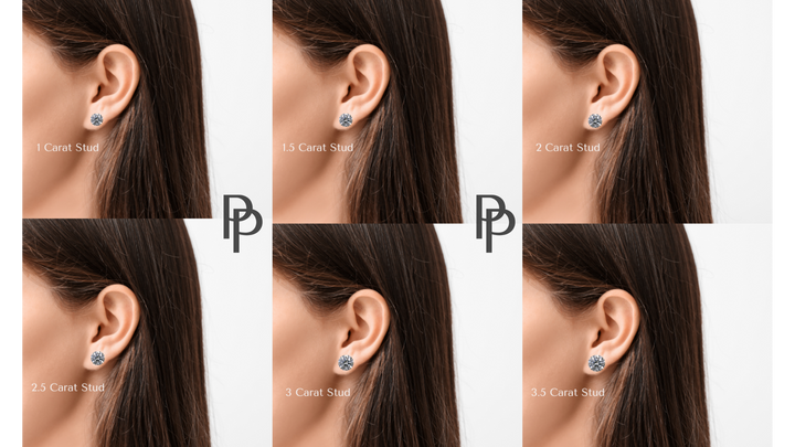 2.0ct Pair | Lab Diamond Round Cut Earrings