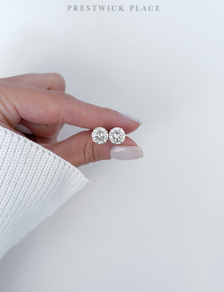 2.0ct Pair | Lab Diamond Round Cut Earrings