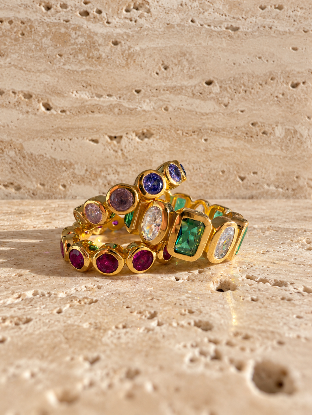 The Rainbow Gemstone Rings