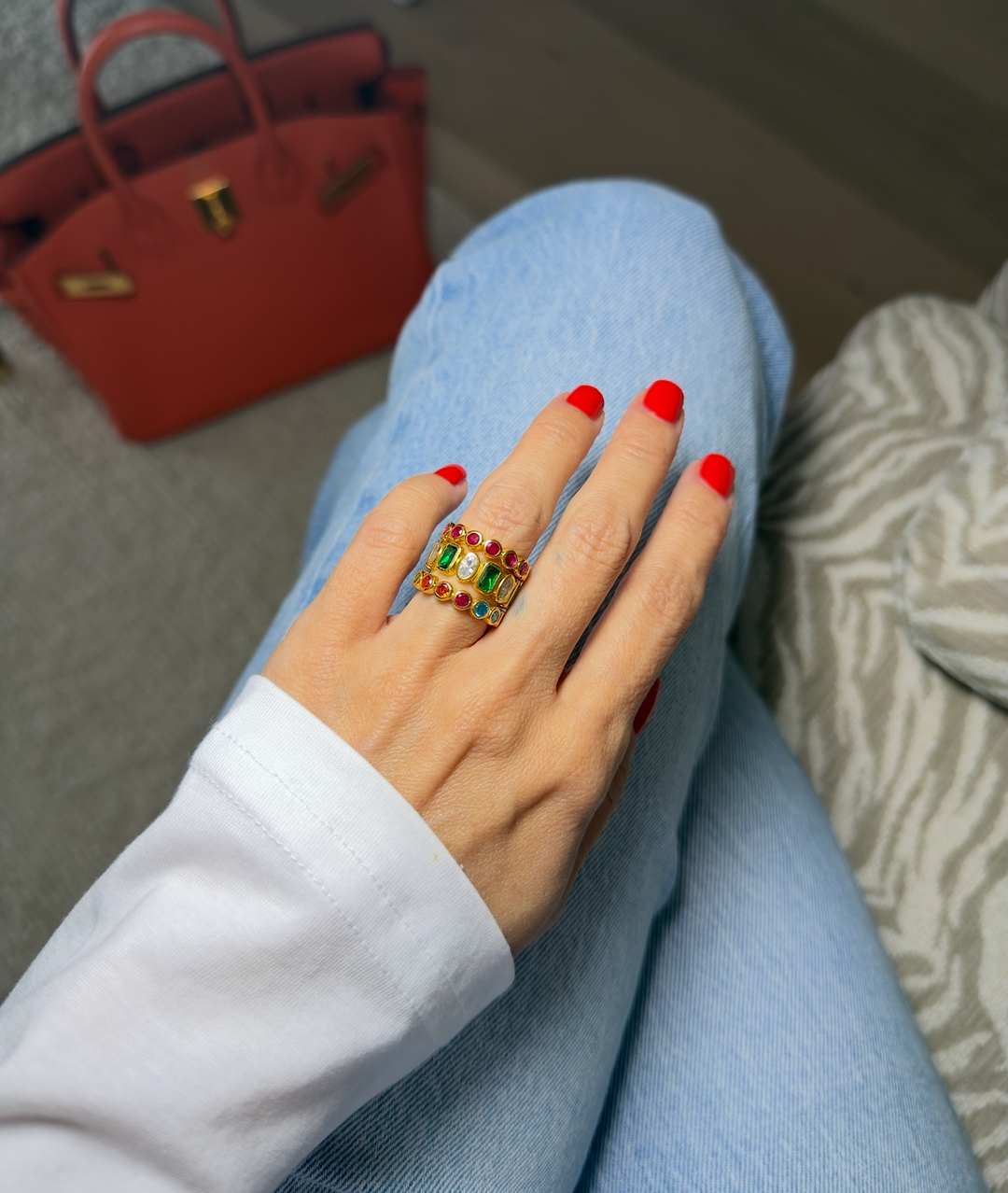 The Rainbow Gemstone Rings
