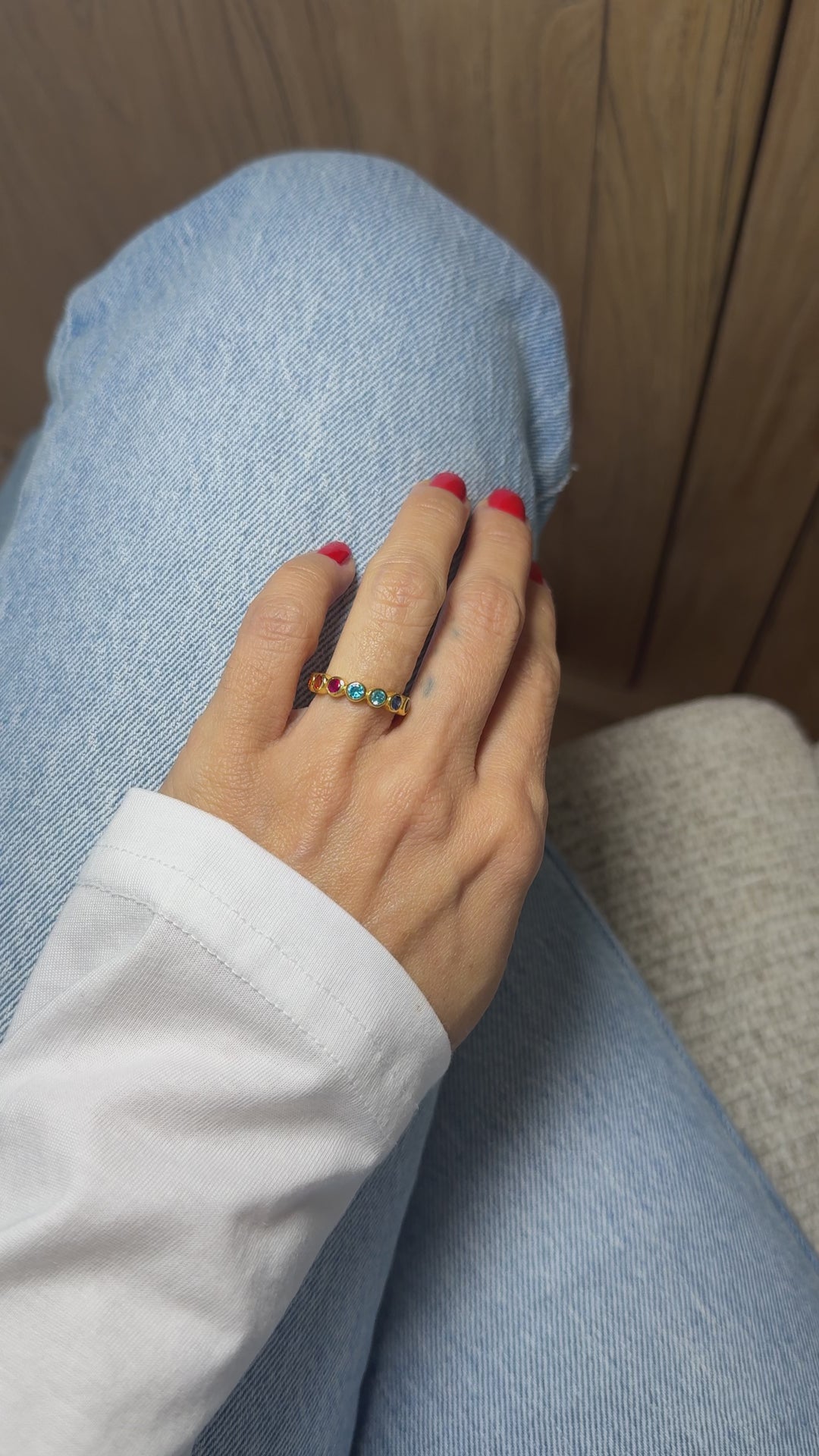 The Rainbow Gemstone Rings