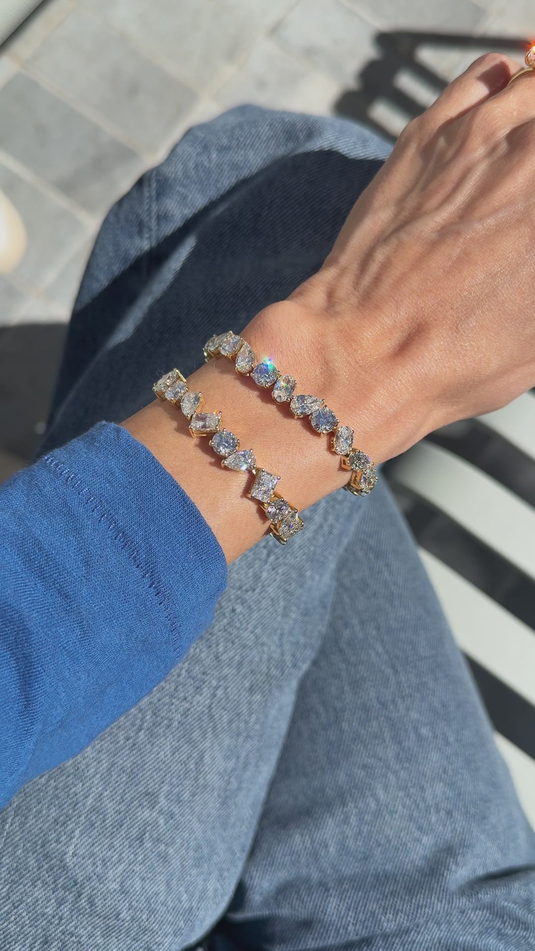Tour De Tennis Bracelet - Lab Diamond