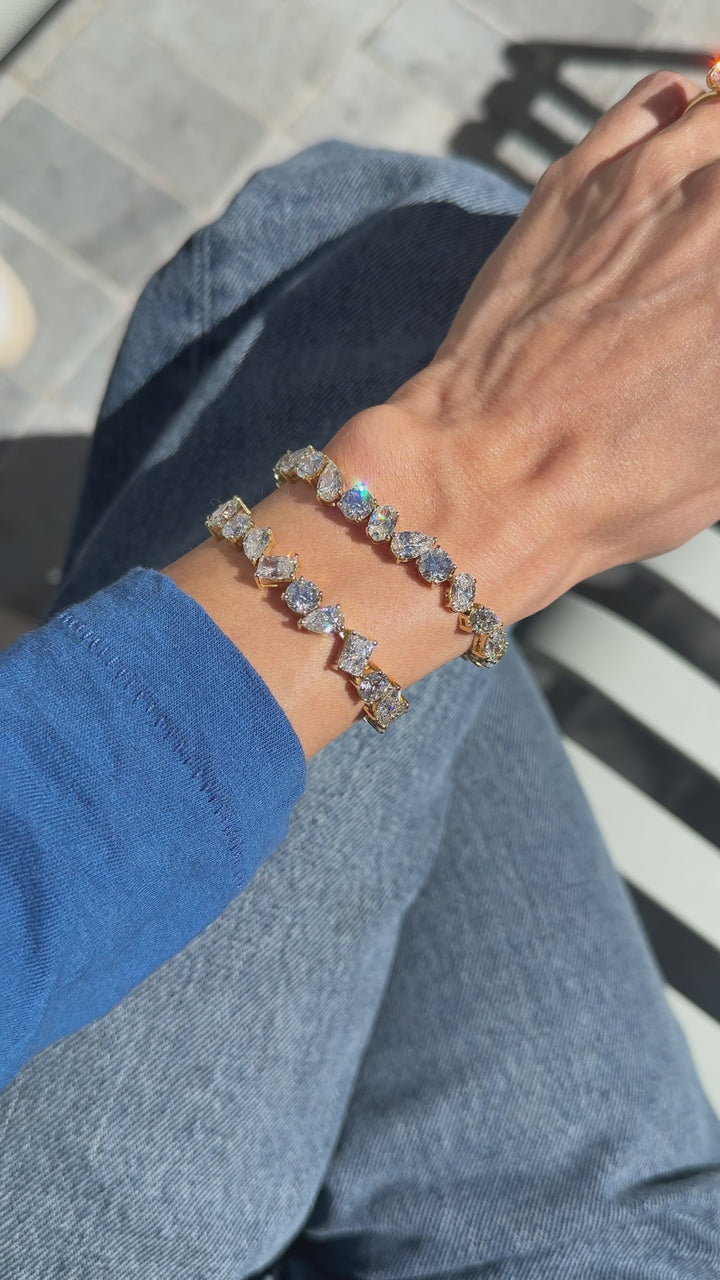 Tour De Tennis Bracelet - Lab Diamond