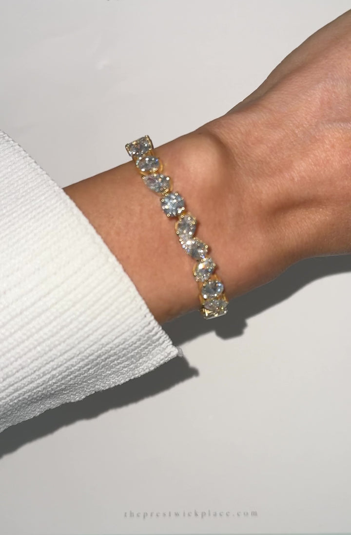 Tour De Tennis Bracelet - Lab Diamond