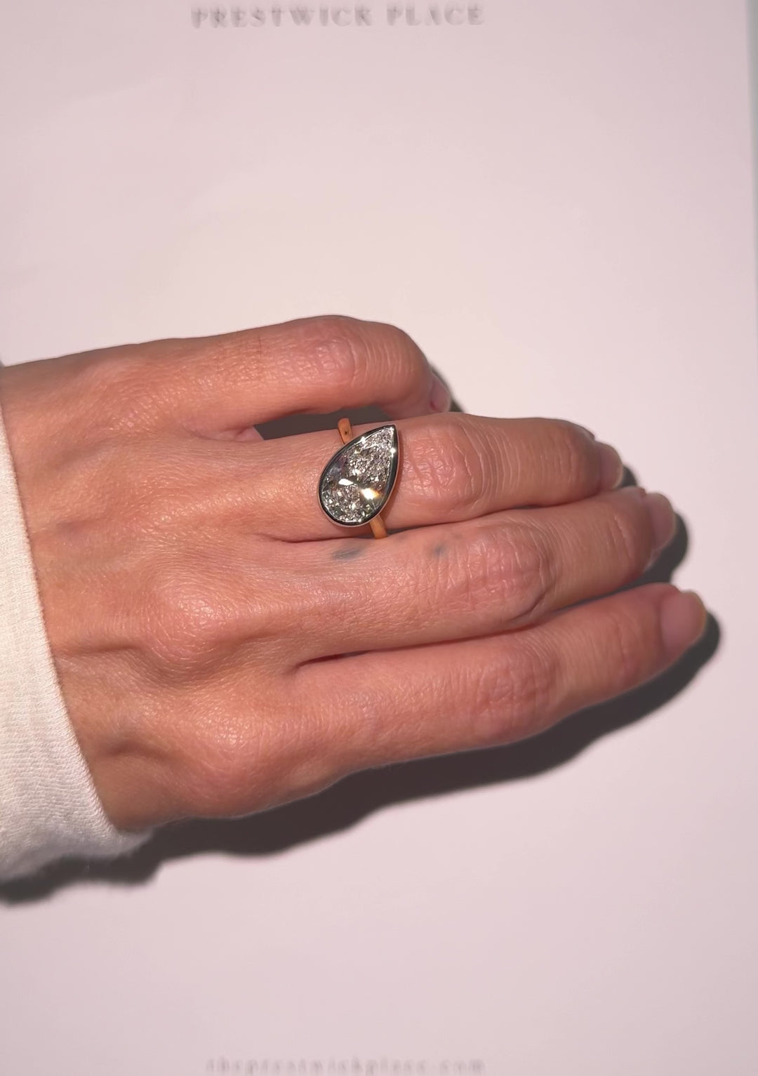 4.0ct Pitched Pear Lab Diamond
