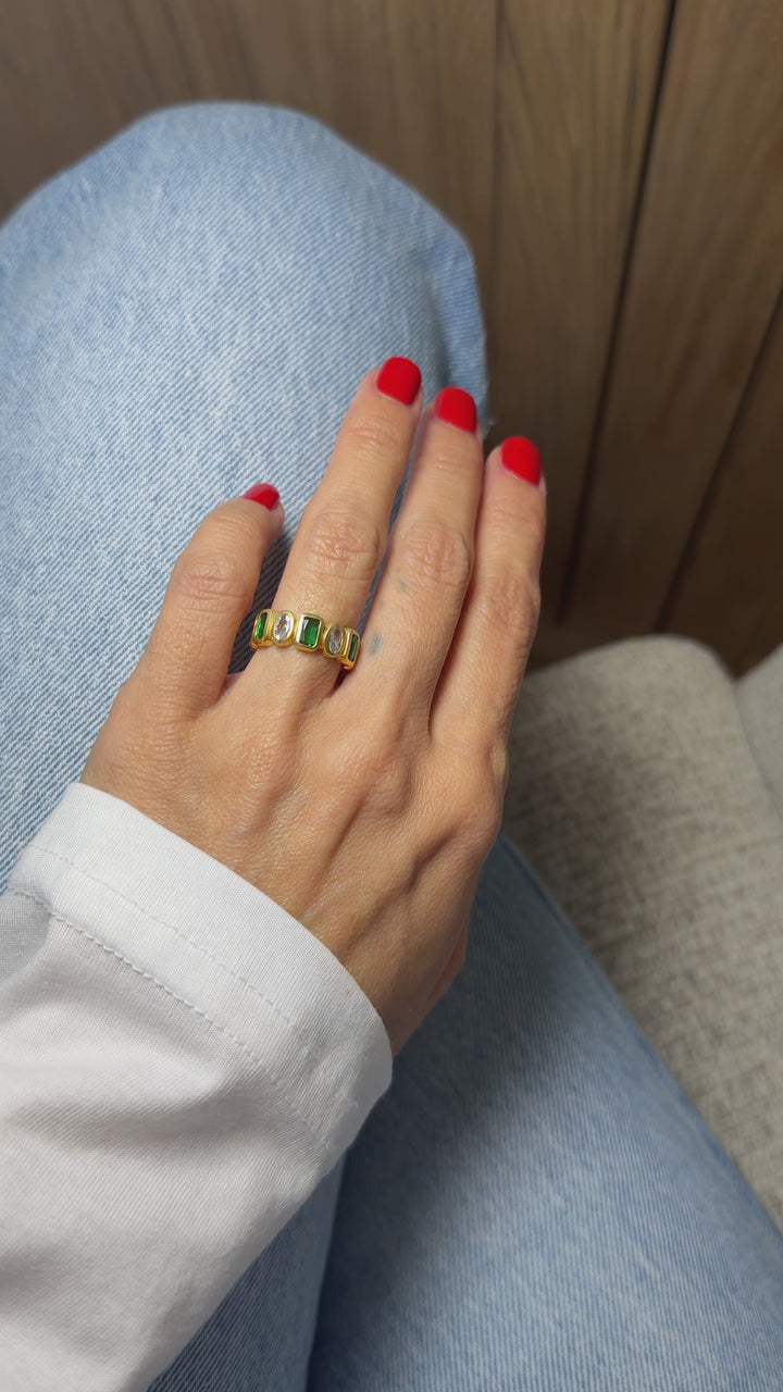 The Rainbow Gemstone Rings