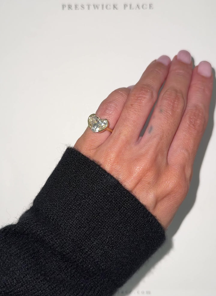 2.0ct Heart Diamond Pinky Ring