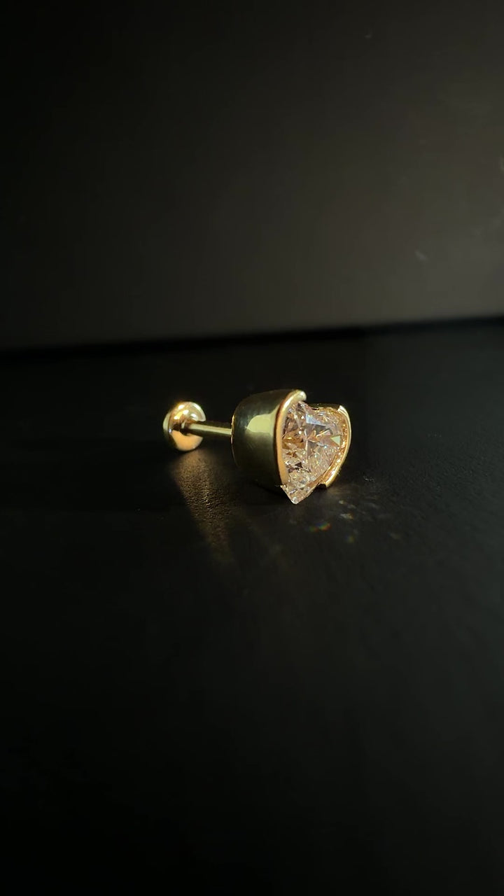 .90ct Heart Cut Cartilage Diamond