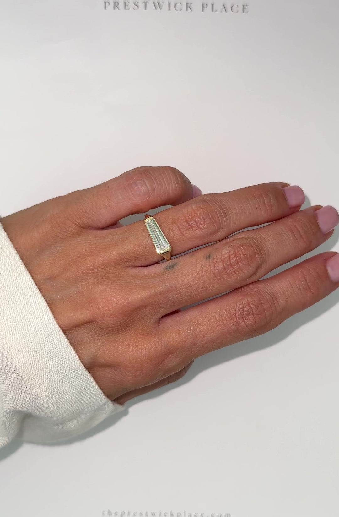 .90ct Tapered Baguette Wedding Band - Lab Diamond