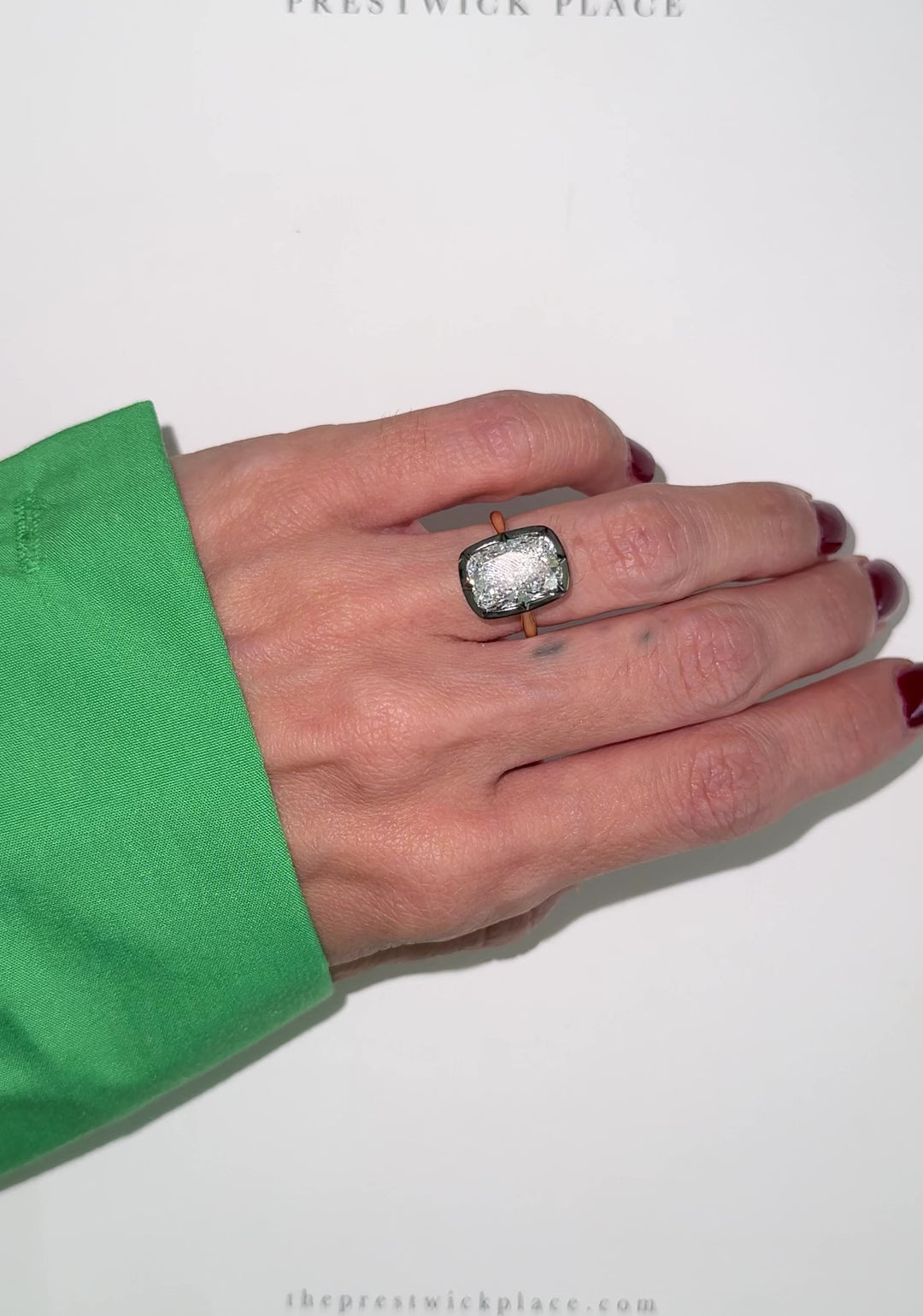4.0ct Elongated Georgian Cushion Cut Diamond