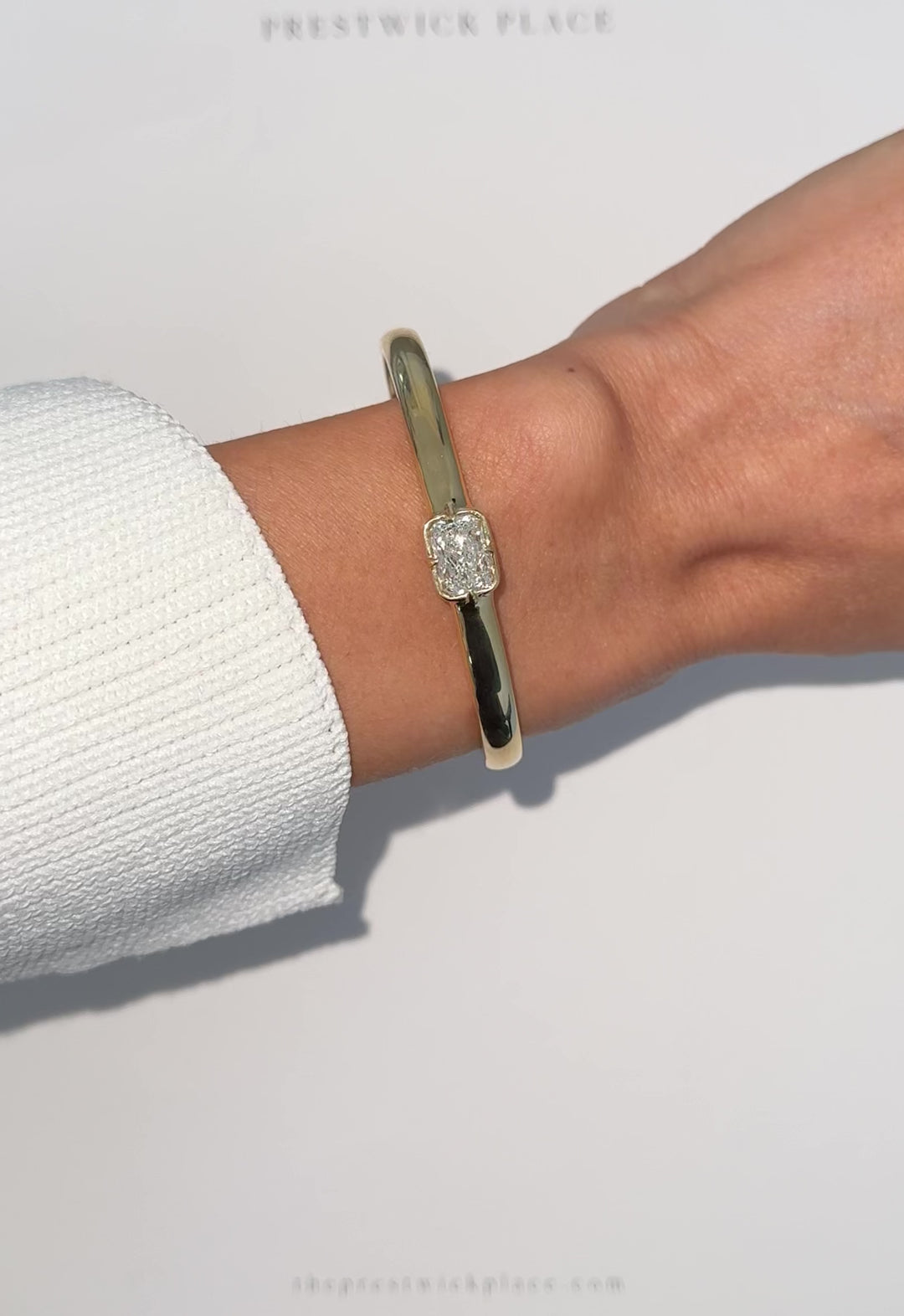 Diamond Bezel Bangle