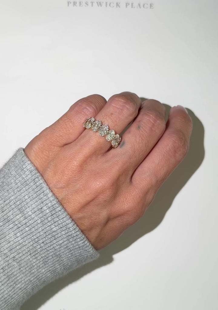 4.0ct Half Oval Eternity Band - Diamond