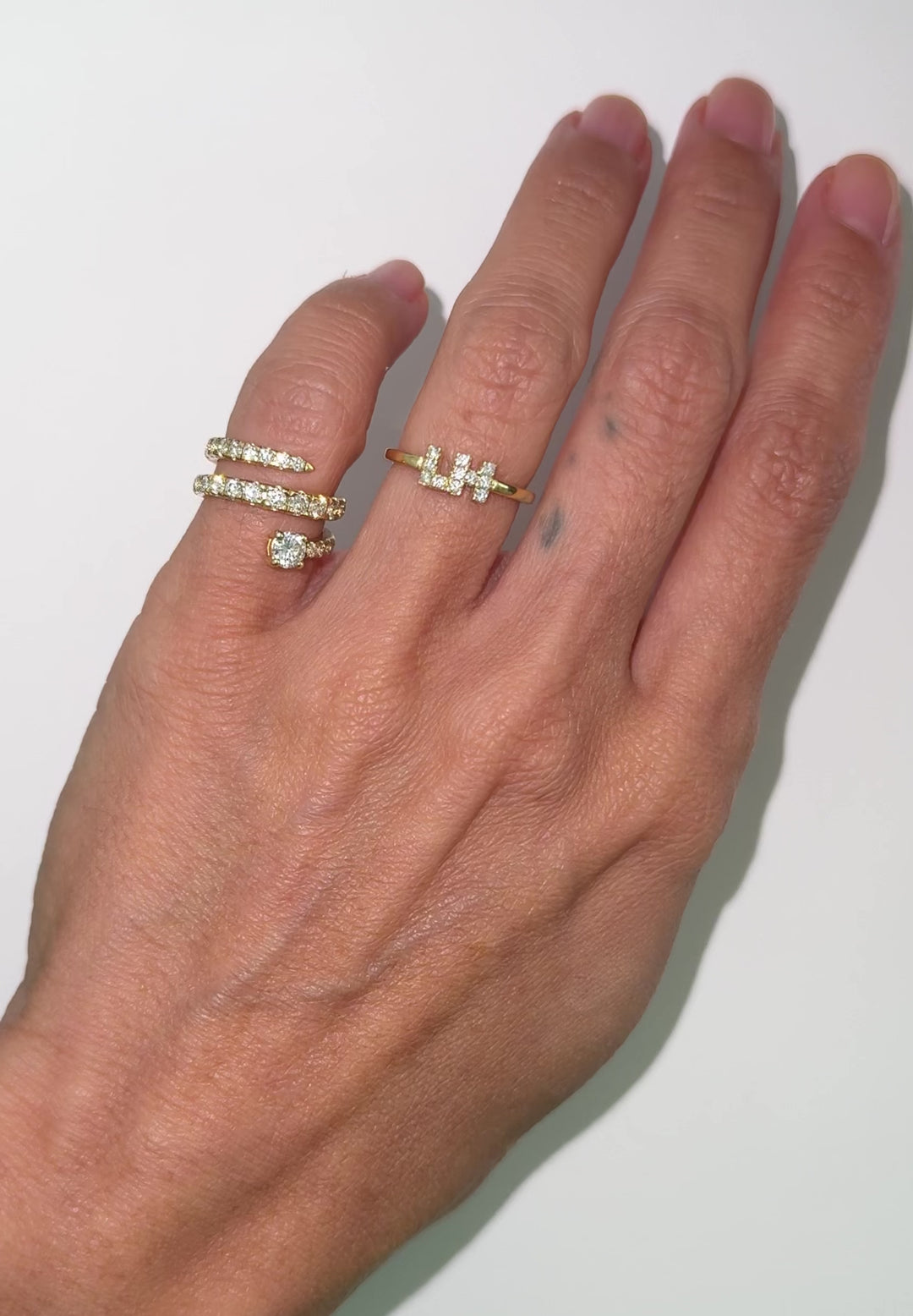 Petite Initial Promise Ring