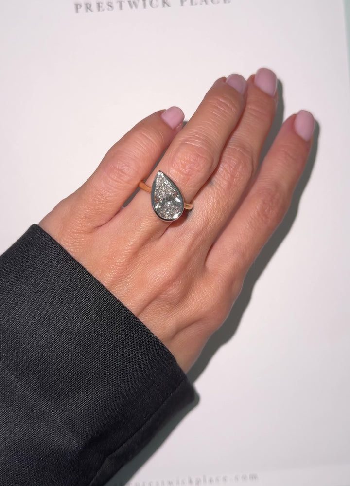 4.0ct Pitched Pear Lab Diamond