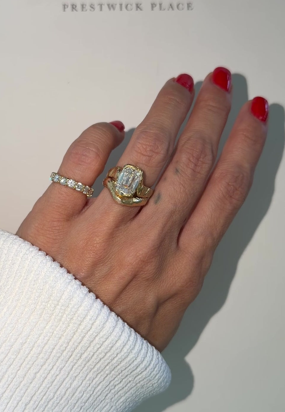 3.0ct Hammered Old Mine Diamond