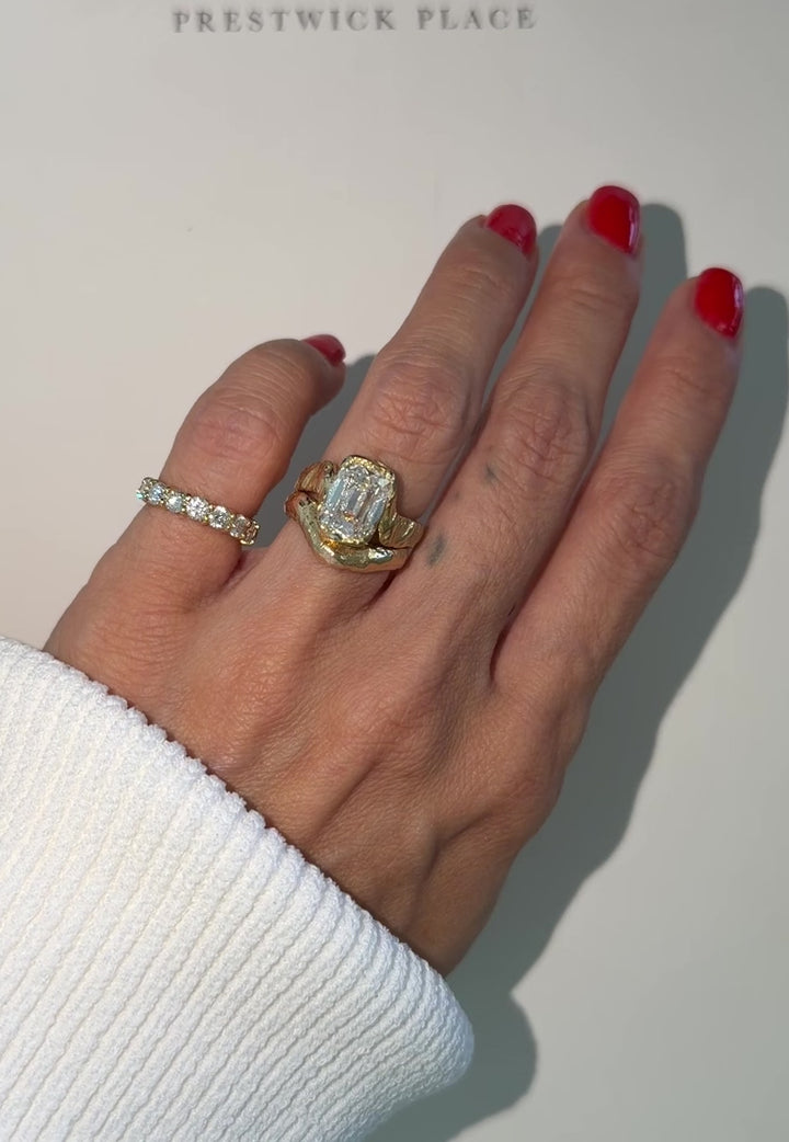 3.0ct Hammered Old Mine Diamond