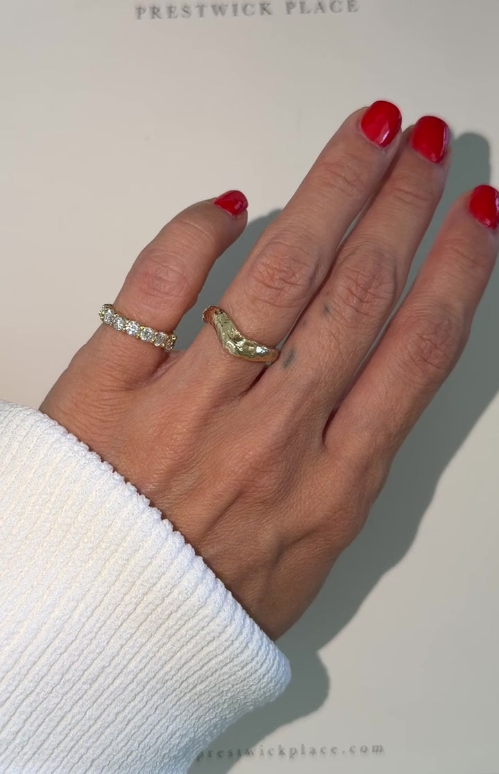 Hammered Wedding Band