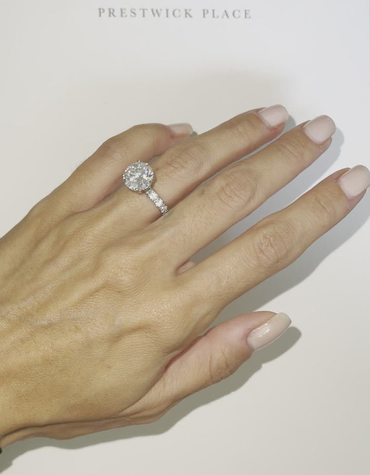 Double Thickness Band Upgrade With Half Pavé