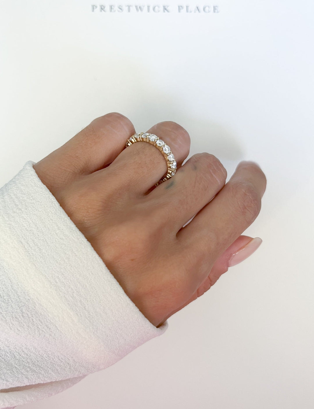 Mini Round Wedding Band 2.0ct - Lab Diamond