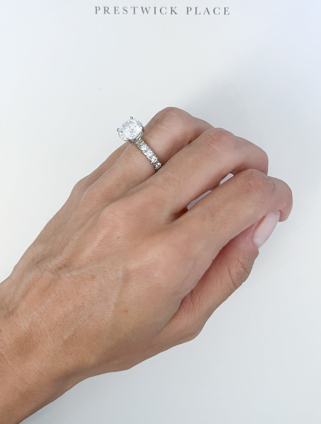 Double Thickness Band Upgrade With Half Pavé