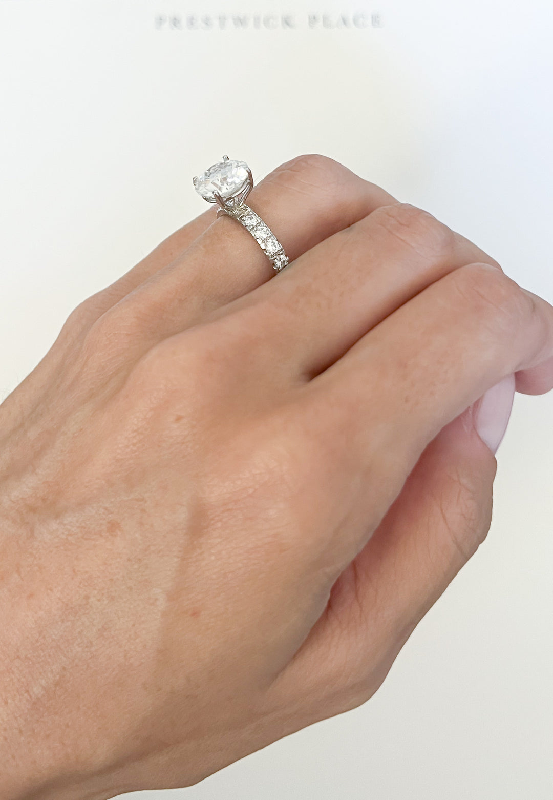 Double Thickness Band Upgrade With Half Pavé